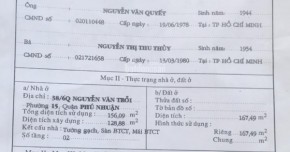 Bán Nhà 38/6Q Nguyễn Văn Trỗi Phường 15 Quận Phú Nhuận