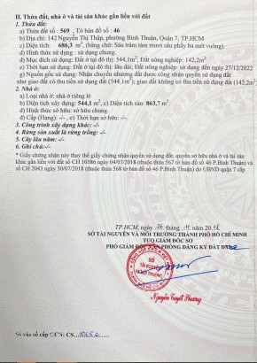Chính Chủ Bán Nhà 142 Nguyễn Thị Thập Phường Bình Thuận Quận...